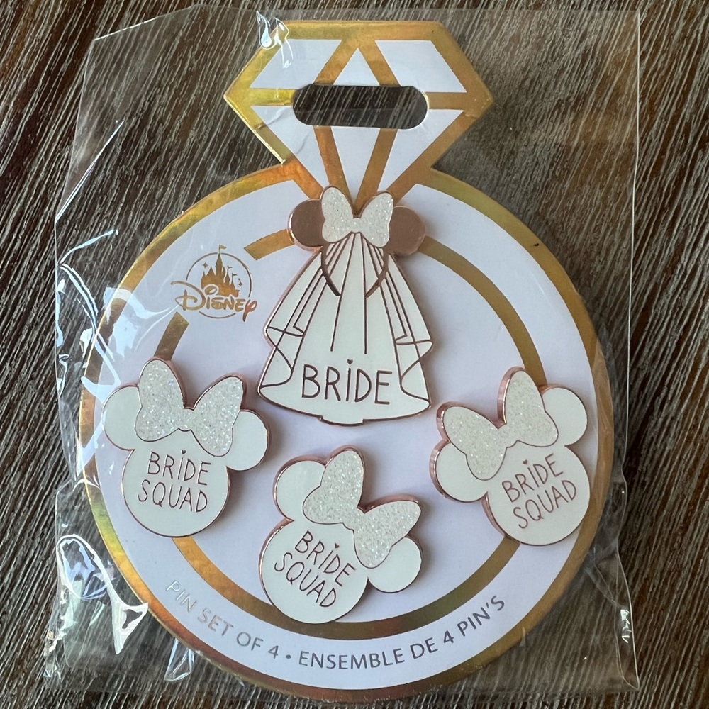 Disney bride bachelorette pins